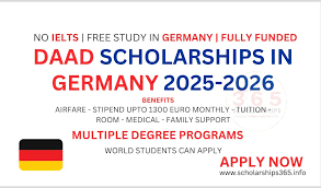 🇩🇪 DAAD Scholarship Germany 2025 – Fully Funded Master’s & PhD Programs for International Students